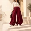 DIDO بنطلون بالون ميلتون — burgundy model